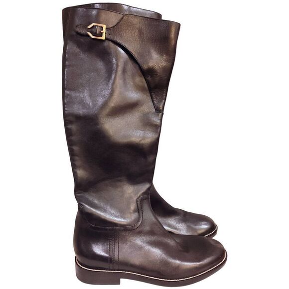 COLE HAAN HARRINGTON GRAND BLACK TALL LEATHER RIDING BOOT NOOB SZ 7B - Picture 2 of 15